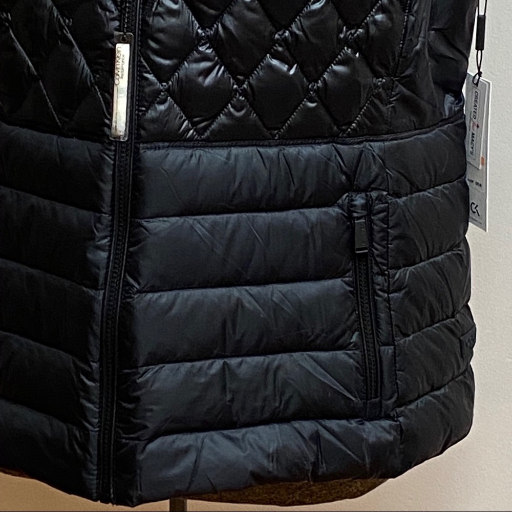 Calvin Klein Performance Black Down Puffy Vest - Picture 3 of 8